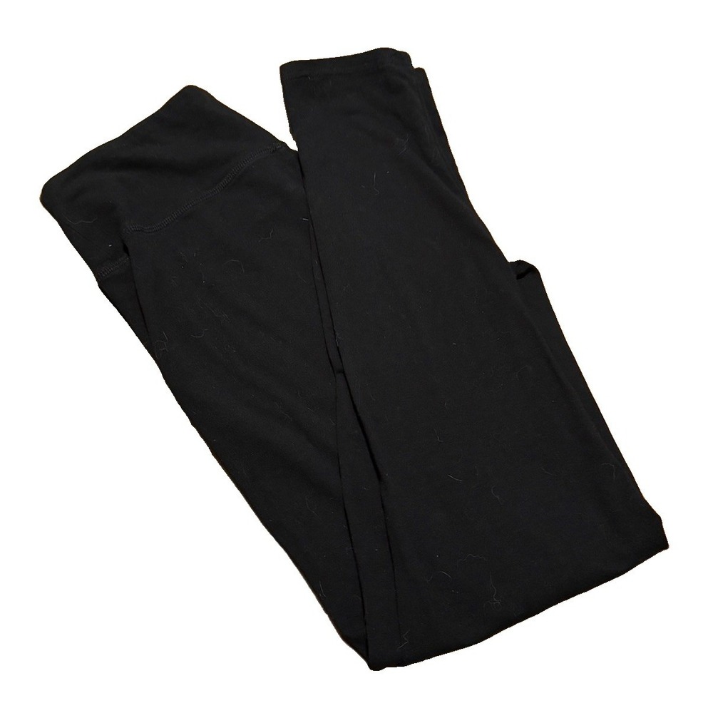 Aerie Chill. Play. Move. High Rise Ankle Leggings Black Stretch Knit Medium